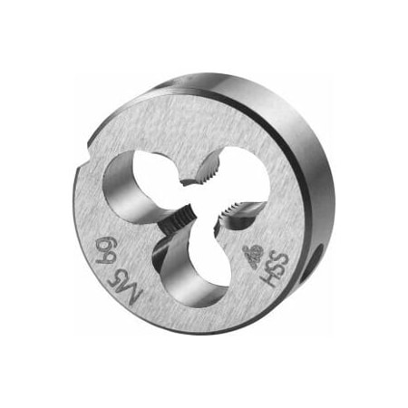 Holex M5X0.8 HSS Round Die, Closed/Pre-Slit Form 140330 M5